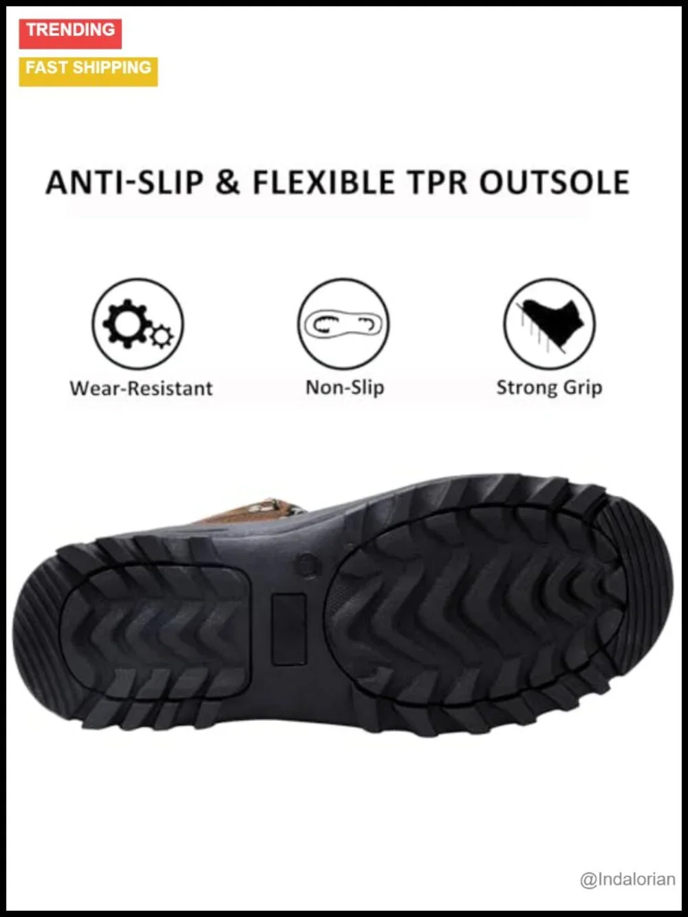 Winter Snow Boots Waterproof Insulated Lightweight Anti-Slip Ankle Boots